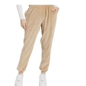 Abound Velour Jogger Sweatpants Nordstrom Large Tan